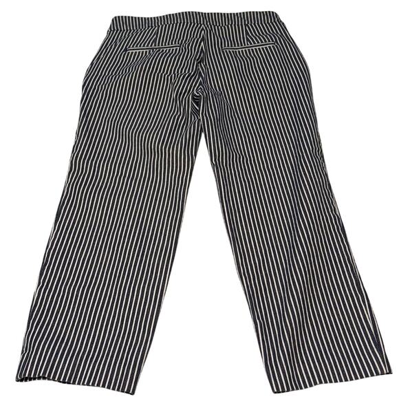 Loft The Riviera Slim Size 0P (28x21.5) Blue White Stripe Nautical Button‎ Front - Picture 2 of 12